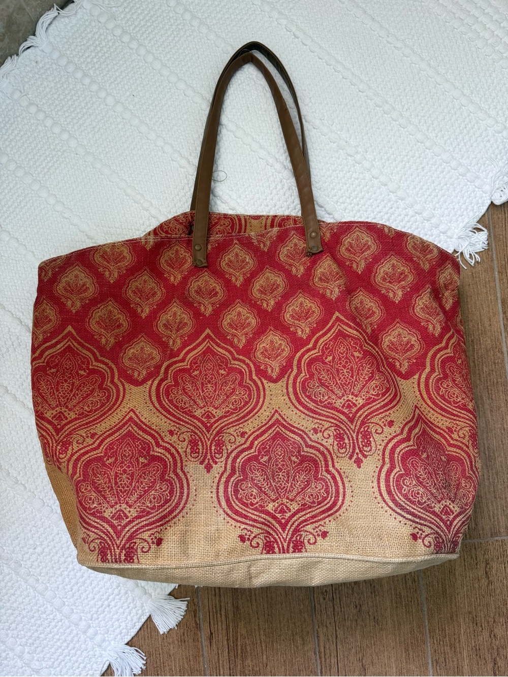 Mud Pie beach bag